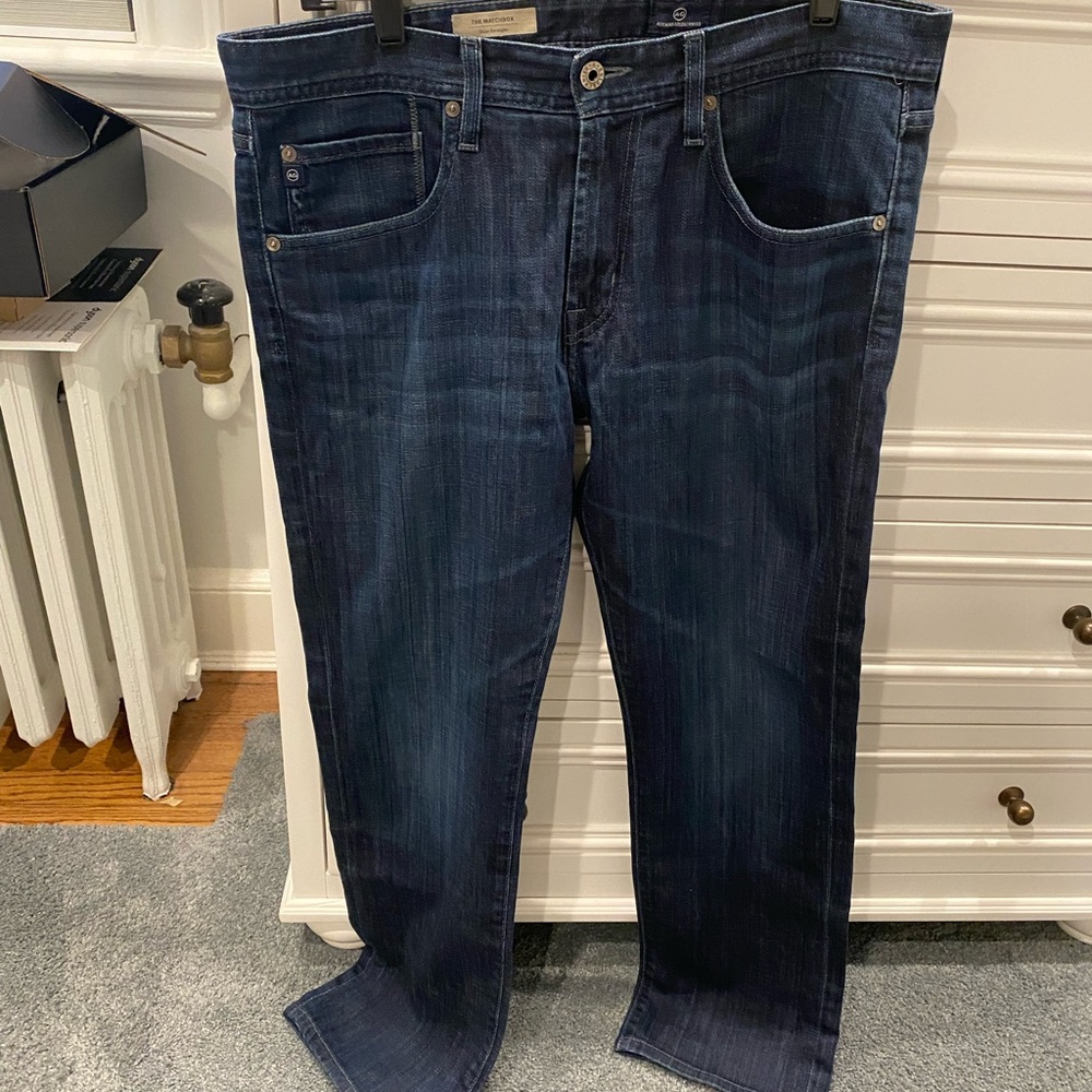 Ag The Matchbox Slim Straight Jeans Size 34 View 6
